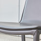 Metal Modern Indoor Side Chair Solid Back Dining Chair with 4Legs