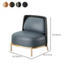 Modern Single Cushion Seat Sofa Sewn Pillow Back Leather Sofa