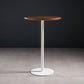 Round Wood Top Bar Table with Pedestal Industrial Metal Frame Bar Table Clearhalo 'Bar Furniture' 'Bar Tables' 'bar_tables' 'furn' 'furn_bar_tables' 'Furniture' 'Kitchen & Dining Furniture' 1200x1200_ca6d042b-4867-4ca3-b177-60262ea37c5d