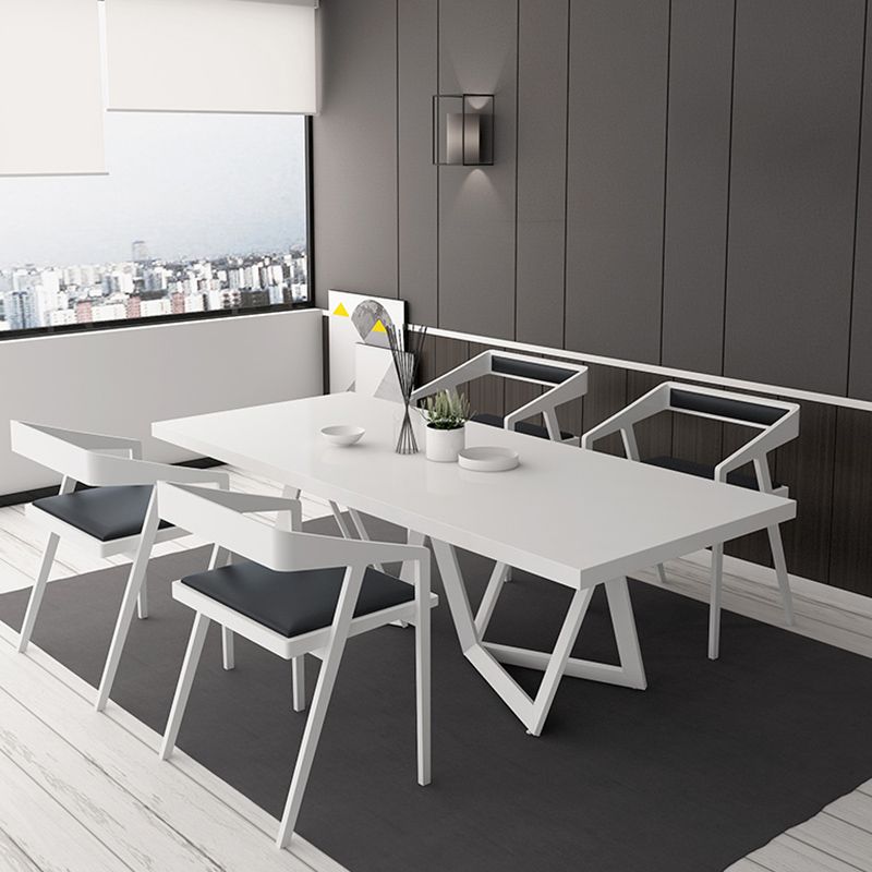 Rectangle Double Pedestal Luxury Style Dining Table Fixed Table with Solid Wood Clearhalo ' dining_table' 'Dining Tables & Seating' 'Dining Tables' 'furn' 'furn_dining_table' 'Furniture' 'furniture_dining_table' 'Kitchen & Dining Furniture' 'kitchen&dining_furn' 'kitchen' 'kitchen_dining_table' 1200x1200_ca6f639b-693a-4fa6-9e66-e5dadd56c972