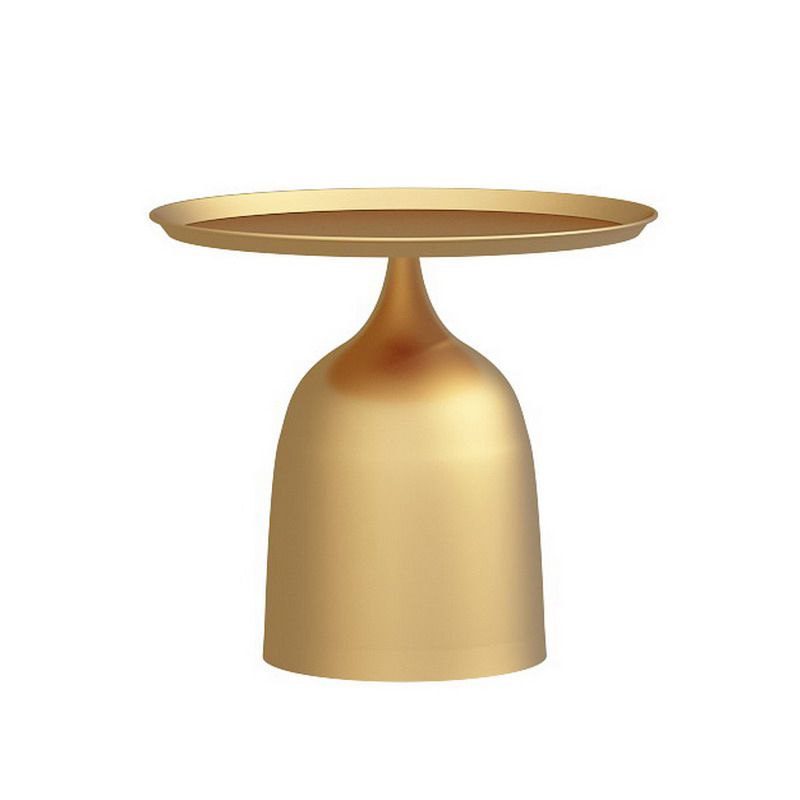 Tavolo di accento del divano di divano di metà secolo largo 11,8 "tavolo da piedistallo in metallo tavolino