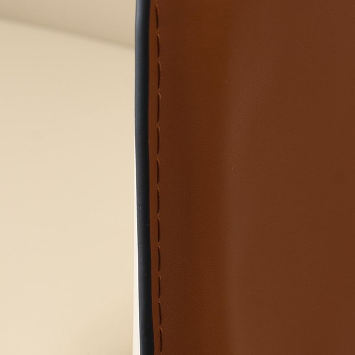 Upholstered Arm Chair Indoor Modern Faux Leather Dining Arm Chair with Metal Frame Clearhalo 'Dining Chairs' 'Dining Tables & Seating' 'dining_chair' 'furn' 'furn_dining_chair' 'Furniture' 'Kitchen & Dining Furniture' 1200x1200_ca706a82-add3-4c13-8159-172ebaa0b9f3