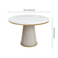 Scandinavian Fixed Dining Room Table Set with Pedestal Base Dining Table Furniture Clearhalo 'Dining Room Sets' 'Dining Tables & Seating' 'dining_room_set' 'furn' 'furn_dining_room_set' 'Furniture' 'furniture_dining_room_set' 'Kitchen & Dining Furniture' 'kitchen&dining_furn' 'kitchen' 1200x1200_ca709881-66c2-4f86-ba7a-6b6cf456c36e