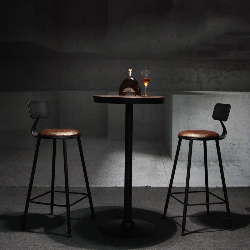 Industrial 1/2/3/4/5 Pieces Solid Wood Bar Table Set Fixed Counter Set for Home Use Clearhalo 'Bar Furniture' 'furn' 'furn_home_bar_bar_sets' 'Furniture' 'Home Bars & Bar Sets' 'home_bar_bar_sets' 'Kitchen & Dining Furniture' 1200x1200_ca721f4e-9848-42f2-8901-4bf8eb0f135c