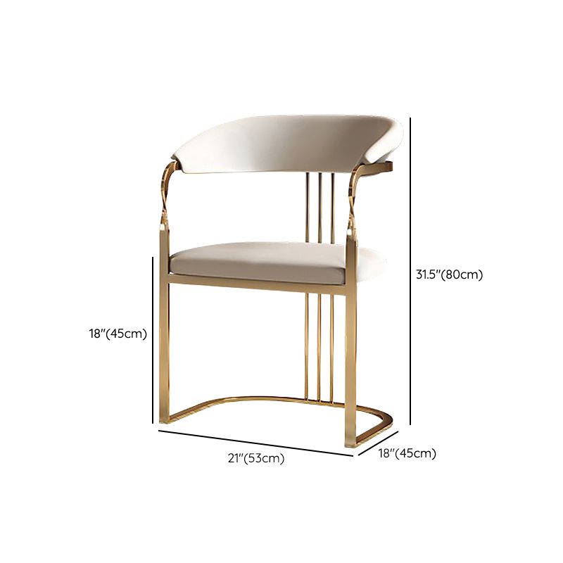 Eigentijdse stijl armstoel metalen eetkamerstoel voor thuis