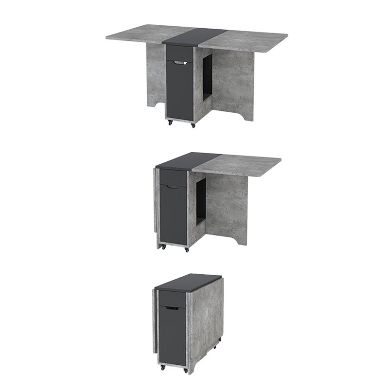Foldable Artificial Wood Table Modern Rectangle Table with Storage (only table) Clearhalo ' dining_table' 'Dining Tables & Seating' 'Dining Tables' 'furn' 'furn_dining_table' 'Furniture' 'furniture_dining_table' 'Kitchen & Dining Furniture' 'kitchen&dining_furn' 'kitchen' 'kitchen_dining_table' 1200x1200_ca747837-59f7-4fa7-8edb-0a511323816d