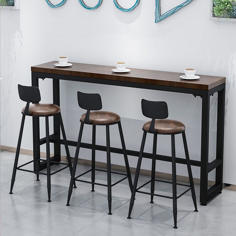 Industrial Low Back Coffee Shop Stool Matte Finish Iron Bar Stool Clearhalo 'Bar Furniture' 'Bar Stools' 'bar_stools' 'furn' 'furn_bar_stools' 'Furniture' 'furniture_bar_stools' 'Kitchen & Dining Furniture' 1200x1200_ca756a71-5959-4686-afd1-fc7b7742fcc9