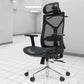 29-inch brede moderne bureaustoel, zwart gestoffeerde bureaustoel