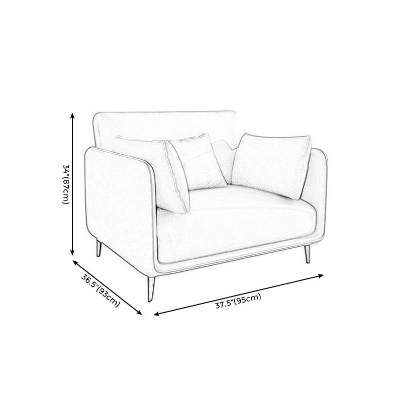 Light-grey Pillowed Back Cushions Contemporary Removable Cushions Sofa Clearhalo 'furn' 'furn_sectionals' 'Furniture' 'furniture_sectionals' 'kitchen' 'kitchen_sectionals' 'Living Room Furniture' 'Sectionals' 1200x1200_ca75db84-9217-4982-b385-9b642cdd28ed