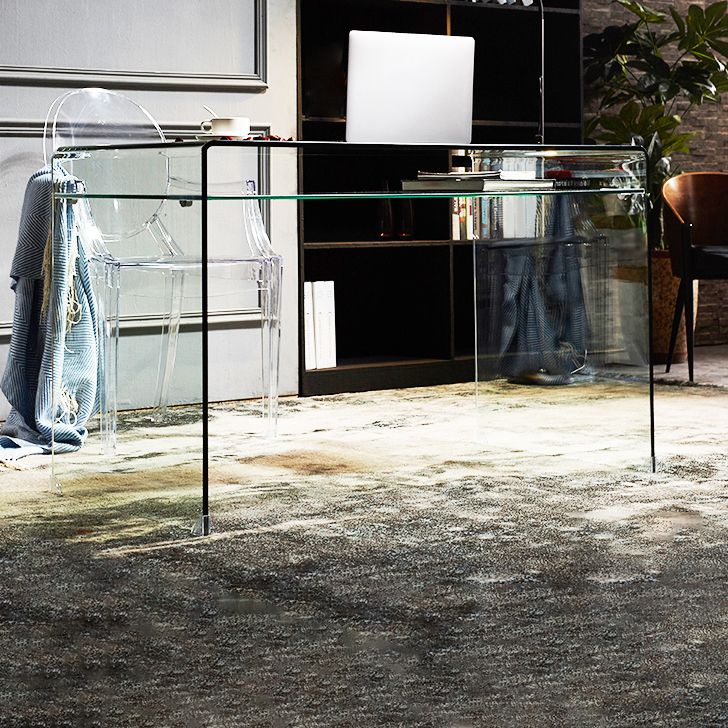 Glasobertisch rechteckig Büroschreibtisch modern 29,53 "großer Schreibtisch