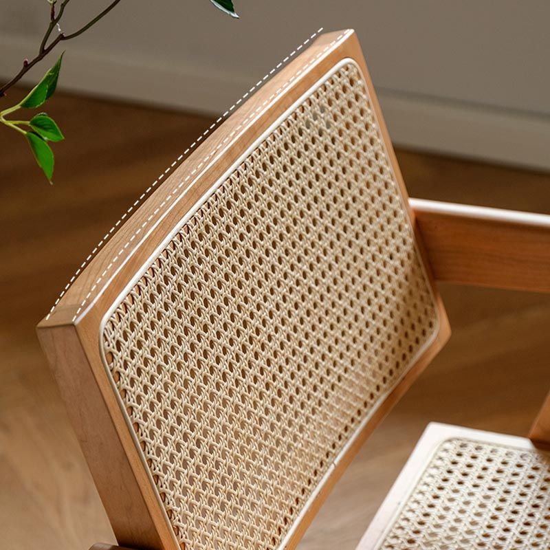 Oak Solid Wood Dining Chair Traditional Rattan Dining Arm Chair Clearhalo 'Dining Chairs' 'Dining Tables & Seating' 'dining_chair' 'furn' 'furn_dining_chair' 'Furniture' 'Kitchen & Dining Furniture' 1200x1200_ca7990f2-9154-4eb8-b543-fd6cbf78b62f