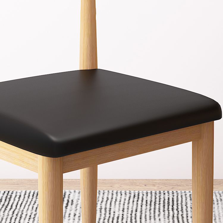 Moderne stijl zijstoel open rug binnen eetkamerstoel voor eetkamer