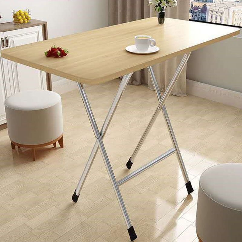 Simplicity Style Rectangle Dining Table Wooden Folding Kitchen Table Clearhalo 'Dining Tables & Seating' 'Dining Tables' 'dining_table' 'furn' 'furn_dining_table' 'Furniture' 'Kitchen & Dining Furniture' 1200x1200_ca7a9a2e-8f94-47e6-b5df-43a148f1946c
