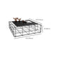 Mid-Century Modern Coffee Table Black Iron Frame Coffee Cocktail Table Clearhalo 'Coffee & Accent Tables' 'Coffee Tables' 'coffee_tables' 'furn' 'furn_coffee_tables' 'Furniture' 'Living Room Furniture' 1200x1200_ca7b248b-3452-4348-8207-1f12984c456d