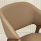 Contemporary Upholstered Arm Chair Home Solid Wood Dining Chair
