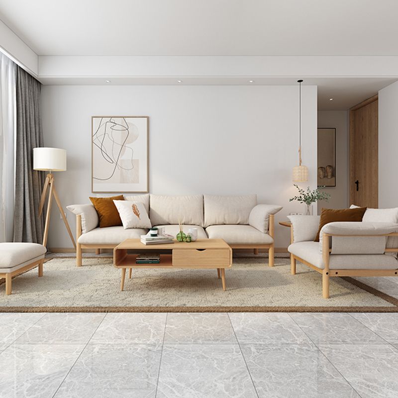 Contemporary Square Arm Standard Sofa with Bolster Pillows for Living Room, Apartment Clearhalo 'furn' 'furn_sofas' 'Furniture' 'furniture_sofas' 'kitchen' 'kitchen_sofas' 'Living Room Furniture' 'Sofa' 'sofas' 1200x1200_ca7cb88f-a27e-4ffb-bac4-28a99940871d