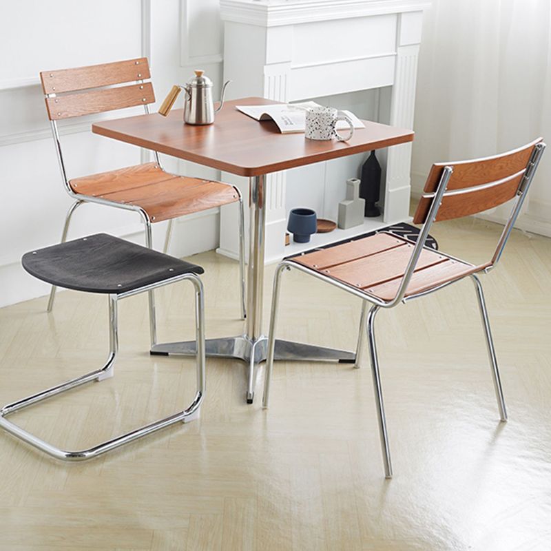 Sala da pranzo gamba d'argento contemporanea apertura sedia da pranzo senza bracciole