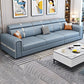Canapé bleu clair scandinave / section avec un bras carré pour le salon