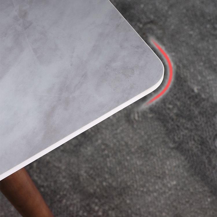 Rectangle Grey Dining Table Rubberwood Solid Wood Legs Dining Table Clearhalo 'Dining Tables & Seating' 'Dining Tables' 'dining_table' 'furn' 'furn_dining_table' 'Furniture' 'Kitchen & Dining Furniture' 1200x1200_ca7f8bb0-4085-45bc-bd9c-e335c2537adb