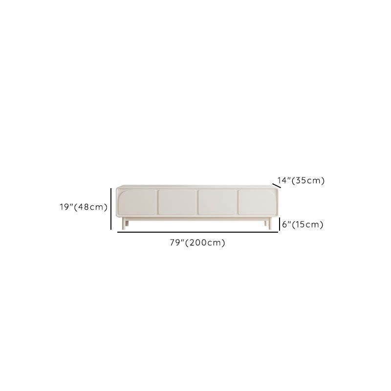 Scandinavische TV-mediaconsole Houten standaardconsole met deuren voor woonkamer