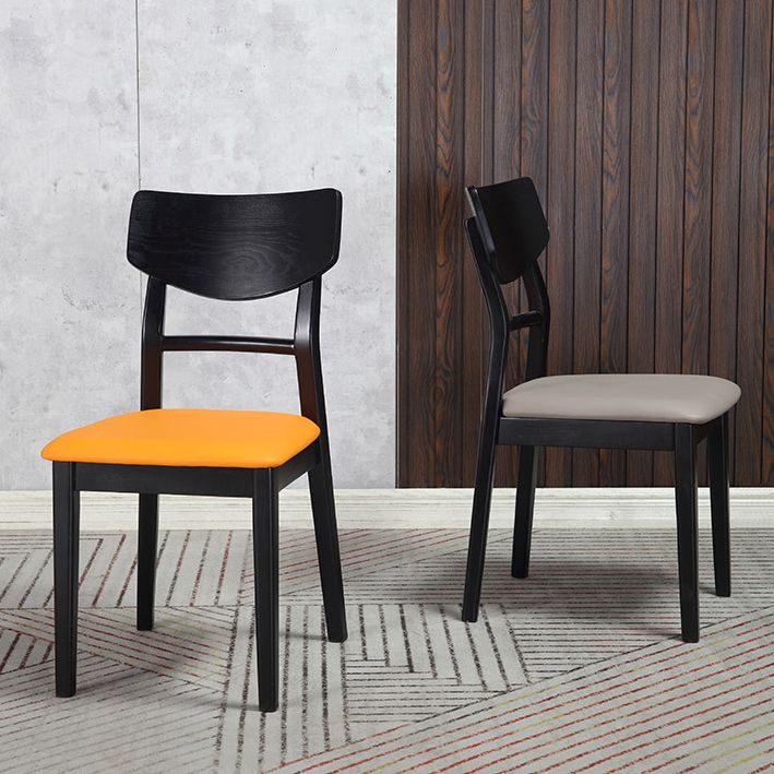 Traditional Indoor Dining Side Chair Wood Finish Ladder Back Stacking Dining Chair Clearhalo ' kitchen&dining_furn' 'Dining Chairs' 'Dining Tables & Seating' 'dining_chair' 'furn' 'furn_dining_chair' 'Furniture' 'furniture_dining_chair' 'Kitchen & Dining Furniture' 'kitchen' 1200x1200_ca824f90-ffec-4101-b5d8-67a65af0f0b1