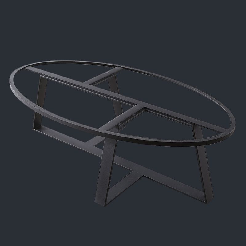 Marble Oval Coffee Table Metal Frame Abstract Cocktail Table Clearhalo 'Coffee & Accent Tables' 'Coffee Tables' 'coffee_tables' 'furn' 'furn_coffee_tables' 'Furniture' 'Living Room Furniture' 1200x1200_ca82d225-bffd-44f1-8f4c-41fad564eb2e