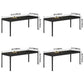 Modern Style Sintered Stone Dining Room Dinner Kitchen Table Black Rectangle Table Clearhalo ' dining_table' 'Dining Tables & Seating' 'Dining Tables' 'Furniture' 'furniture_dining_table' 'Kitchen & Dining Furniture' 'kitchen&dining_furn' 'kitchen' 'kitchen_dining_table' 1200x1200_ca866d0d-fe24-49d3-bfe7-26b1ae35b5ee