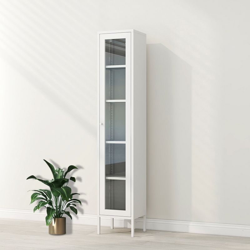 Scandinavian Style Bookcase with Door Shelf Bookcase for Home and Office Clearhalo 'Bookcases' 'furn' 'furn_bookcases' 'Furniture' 'furniture_bookcases' 'Office Furniture' 1200x1200_ca86bfcc-cdfb-4f2a-a474-f4c1c65b0dec