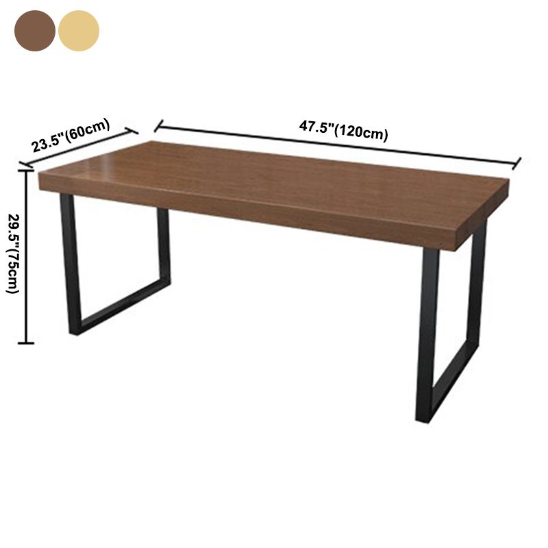 Solid Wood Dining Table Industrial Style Dining Site Table with Sled Base Clearhalo ' dining_table' 'Dining Tables & Seating' 'Dining Tables' 'furn' 'furn_dining_table' 'Furniture' 'furniture_dining_table' 'Kitchen & Dining Furniture' 'kitchen&dining_furn' 'kitchen' 'kitchen_dining_table' 1200x1200_ca87df0d-a343-4fa8-a7f4-88da9764546e