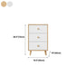 Wood Contemporary Vertical Dresser Bedroom Lingerie Chest Dresser with Drawer