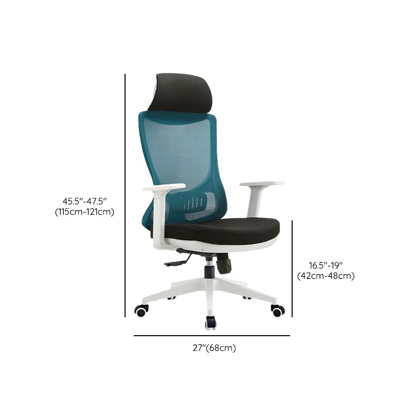 Modern Fixed Arms Chair Tilt Mechanism No Distressing Ergonomic Desk Chair Clearhalo 'furn' 'furn_office_chair' 'Furniture' 'Office Chairs' 'Office Furniture' 'office_chair' 1200x1200_ca923a03-8e54-42f0-a438-b1185c47f35d