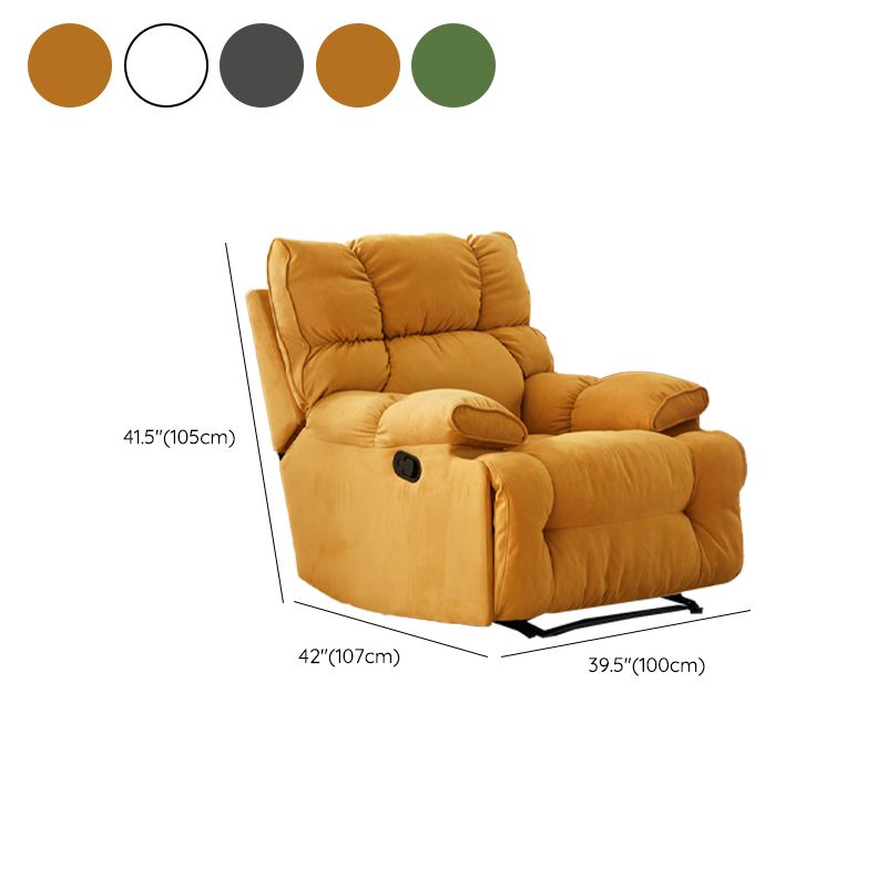Modern Manual-Handle Recliner Swivel Rocker Standard Recliner with Footrest Clearhalo 'Chairs & Seating' 'furn' 'furn_recliners' 'Furniture' 'Living Room Furniture' 'Recliners' 1200x1200_ca933c47-7bb7-48b1-a077-1bbf30074ac4