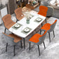 Contemporary Indoor Arm Chair Wingback Upholstered Metal Dining Room Chair Clearhalo ' kitchen&dining_furn' 'Dining Chairs' 'Dining Tables & Seating' 'dining_chair' 'furn' 'furn_dining_chair' 'Furniture' 'furniture_dining_chair' 'Kitchen & Dining Furniture' 'kitchen' 1200x1200_ca94d09b-9583-45fa-9bf8-a439e56bef3f
