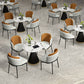 Glam Metal Dinette Table Gesinterde stenen eettafel voor thuisgebruik