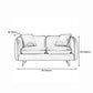 Tuxedo Arm Sofa Nordic 30.31" D x 25.2" H Faux Leather Seating Clearhalo 'furn' 'furn_sofas' 'Furniture' 'furniture_sofas' 'kitchen' 'kitchen_sofas' 'Living Room Furniture' 'Sofa' 'sofas' 1200x1200_ca973d09-1dcd-4b3b-a47b-919d01a87a20
