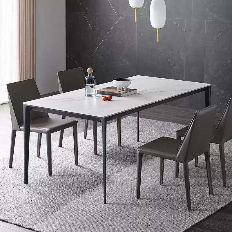 Contemporary 1/4/5 Pieces Dining Set Metal Dining Table Set for Home Use Clearhalo 'Dining Room Sets' 'Dining Tables & Seating' 'dining_room_set' 'furn' 'furn_dining_room_set' 'Furniture' 'furniture_dining_room_set' 'Kitchen & Dining Furniture' 1200x1200_ca97663f-2942-4ae2-bac9-3ecc90a8b32f