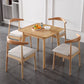 Square Industrial Dining Table Wood Color Fixed Table with Rubberwood Solid Wood Clearhalo ' dining_table' 'Dining Tables & Seating' 'Dining Tables' 'furn' 'furn_dining_table' 'Furniture' 'furniture_dining_table' 'Kitchen & Dining Furniture' 'kitchen&dining_furn' 'kitchen' 'kitchen_dining_table' 1200x1200_ca97e6a6-eb6a-4fa5-8aab-046f6b833cf2