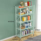 Industrial Open Etagere Bookshelf Steel Bookshelf with Caster Wheels Clearhalo 'Bookcases' 'Furniture' 'furniture_bookcases' 'kitchen' 'kitchen_bookcases' 'Living Room Furniture' 'Office Furniture' 1200x1200_ca98c5b7-6ce8-4aa2-8ca1-bfe0eb745929