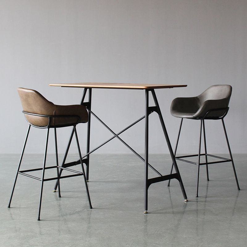 Living Room Counter Stool Leather Bucket Seat Nordic Stool 1 Piece Clearhalo 'Bar Furniture' 'Bar Stools' 'bar_stools' 'furn' 'furn_bar_stools' 'furniture_bar_stools' 'Kitchen & Dining Furniture' 'kitchen&dining_furn' 'kitchen' 'kitchen_furn' Furniture' 1200x1200_ca9aa988-ccfd-45e8-9f80-ef5b6e522a6b