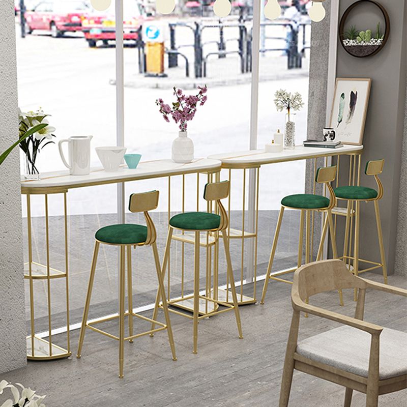 Glam Oval Indoor Counter Set 1/2/3 Pieces Double Pedestal Bar Pub Table Set Clearhalo 'Bar Furniture' 'furn' 'furn_home_bar_bar_sets' 'Furniture' 'Home Bars & Bar Sets' 'home_bar_bar_sets' 'Kitchen & Dining Furniture' 1200x1200_ca9abb87-d8ac-4e79-9c54-dcd09d6acacb