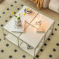Contemporary Style Coffee Cocktail Table Metal 4 Legs Coffee Table