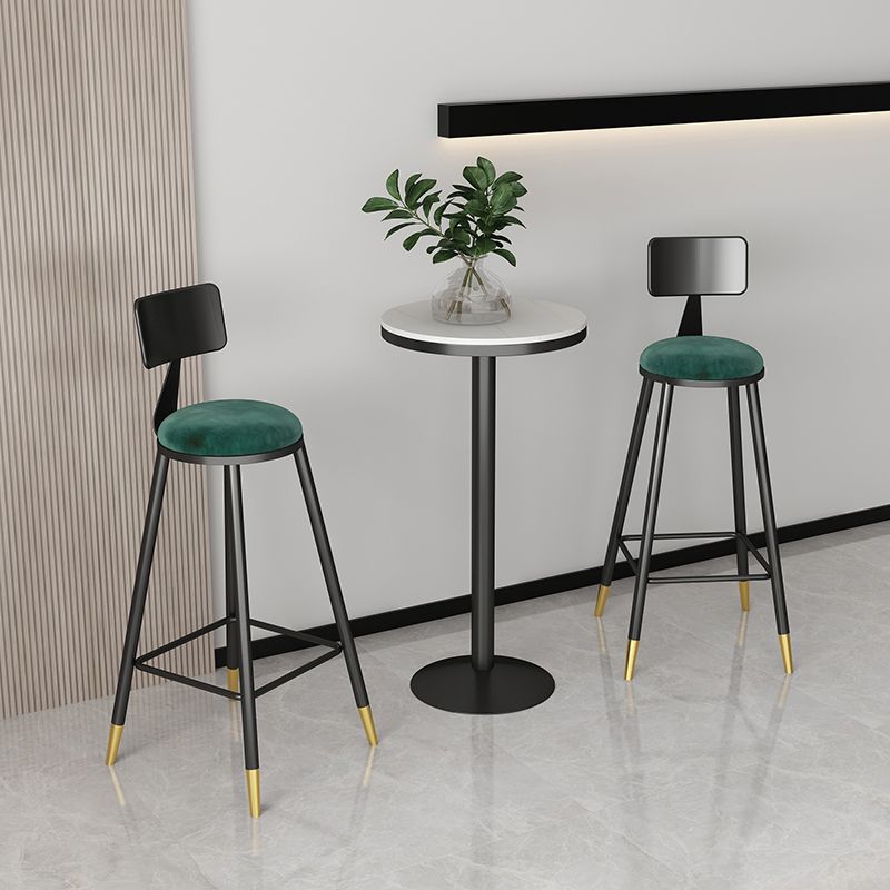 Moderne ronde bartafelset 1/3 stuks ijzeren frame bartafel en krukken