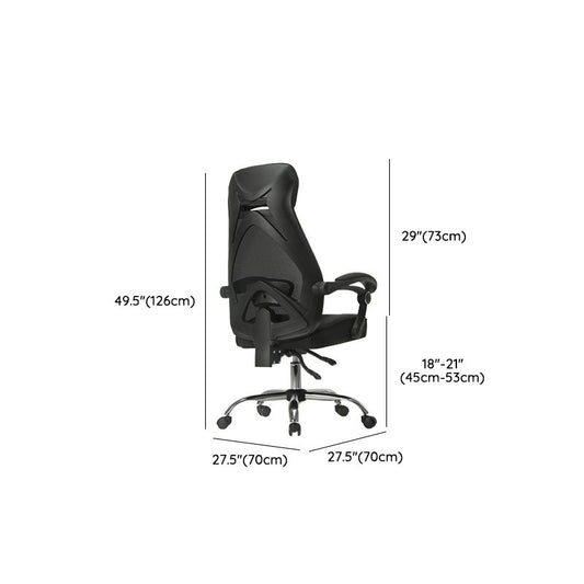 Padded Arms Office Chair Tilt Mechanism No Distressing Desk Chair with Wheels Clearhalo 'furn' 'furn_office_chair' 'Furniture' 'Office Chairs' 'Office Furniture' 'office_chair' 1200x1200_ca9b6de8-937c-450e-abf7-64d1bebe25aa