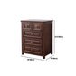 Traditional Brown Storage Chest Bedroom Storage Chest Dresser with Drawers