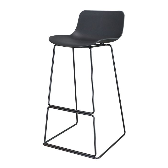 Modern Style Bar-stool Plastic Counter Bar Stool with Metal Legs for Restaurant Clearhalo 'Bar Furniture' 'Bar Stools' 'bar_stools' 'furn' 'furn_bar_stools' 'Furniture' 'furniture_bar_stools' 'Kitchen & Dining Furniture' 1200x1200_ca9c228b-69e5-4b5f-8c63-0c055c444454