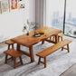 Minimalist Solid Wood Brown Dining Table Kitchen Rectangle Dining Table for Kitchen Clearhalo ' dining_table' 'Dining Tables & Seating' 'Dining Tables' 'furn' 'furn_dining_table' 'Furniture' 'furniture_dining_table' 'Kitchen & Dining Furniture' 'kitchen&dining_furn' 'kitchen' 'kitchen_dining_table' 1200x1200_ca9c3565-a6f4-4638-8fad-b85b59365ba3