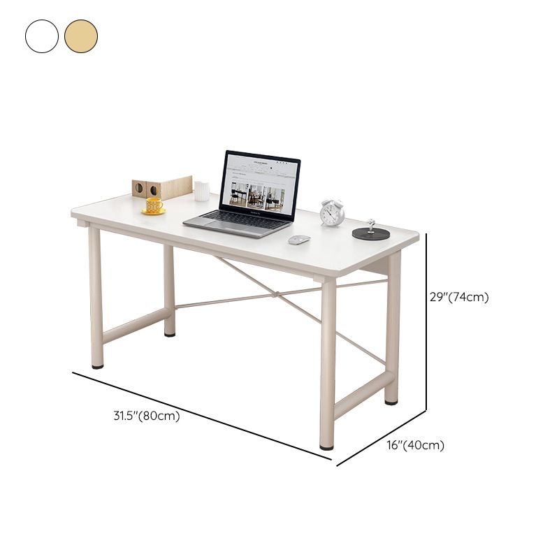 Modern Wooden Office Desk Rectangular Writing Desk with Shelf Clearhalo 'furn' 'furn_office_desk' 'Furniture' 'Office Desks' 'Office Furniture' 'office_desk' 1200x1200_ca9d4eb0-c033-4cef-aebd-e5deeadd6c9c