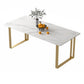 Contemporary White Standard Dining Table Rectangle Sintered Stone Dining Table for Kitchen Clearhalo ' dining_table' 'Dining Tables & Seating' 'Dining Tables' 'furn' 'furn_dining_table' 'Furniture' 'furniture_dining_table' 'Kitchen & Dining Furniture' 'kitchen&dining_furn' 'kitchen' 'kitchen_dining_table' 1200x1200_ca9eccd6-aeb2-4790-bbf4-c3d27a86db4c
