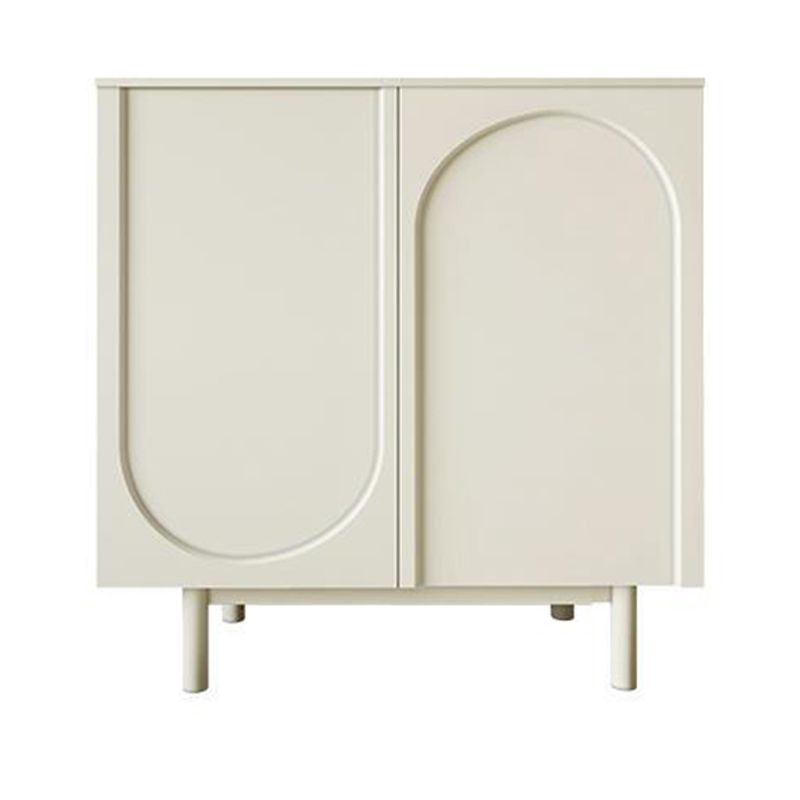 Table du buffet en bois du serveur de restauration contemporain avec armoires