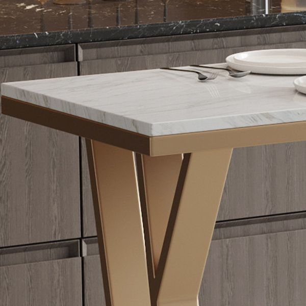 Glam 1/2/5 Pieces Sintered Stone Bar Table Set Rectangular Counter Set for Home Use Clearhalo 'Bar Furniture' 'furn' 'furn_home_bar_bar_sets' 'Furniture' 'Home Bars & Bar Sets' 'home_bar_bar_sets' 'Kitchen & Dining Furniture' 1200x1200_ca9f95aa-845b-43bc-9aa7-540692dbdcf1